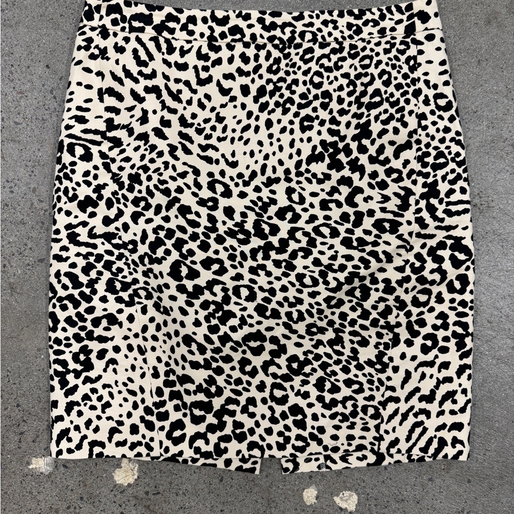 Loft Leopard Print Women's Pencil Skirt